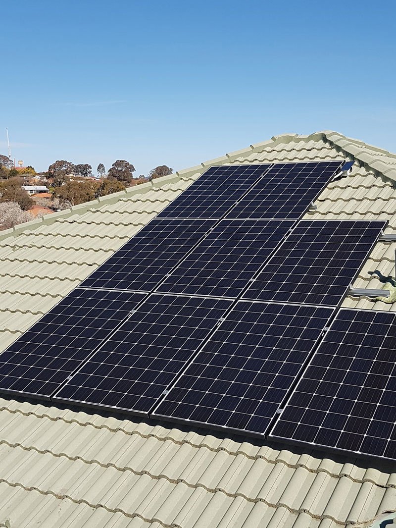 Leaking Roof with solar panels fixed by Canberra's trusted roof repairers