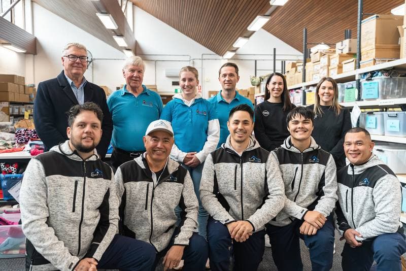 The Leaky Roof team at a community charity event in Canberra