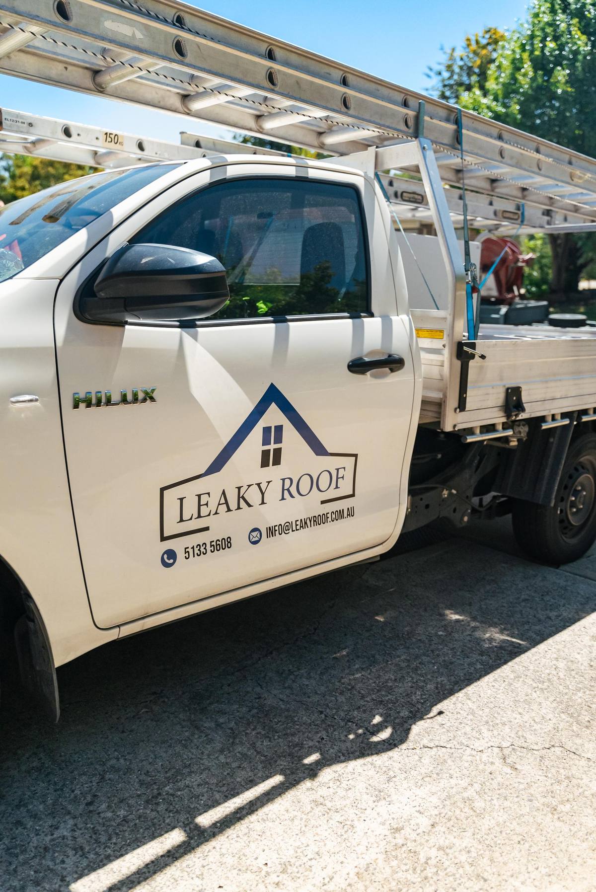 Leaky Roof team completing a Colorbond roof job in Canberra