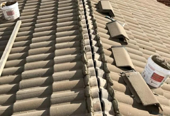 ridge capping removed on roof ridge capping removed on roof