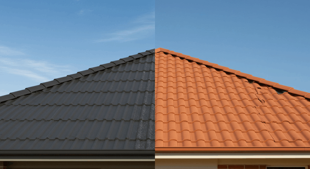 colorbond roof vs tile roof​