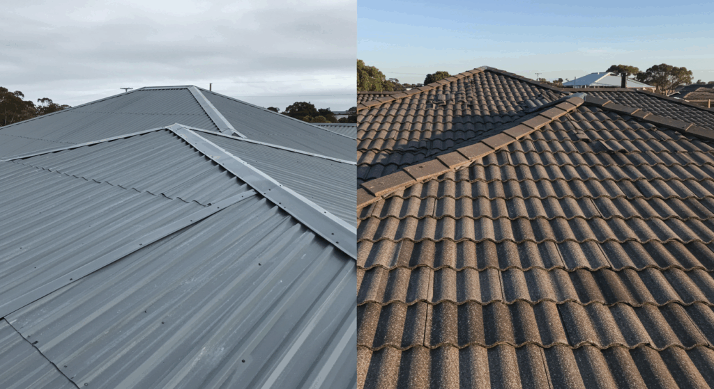 colorbond roof vs tile roof​